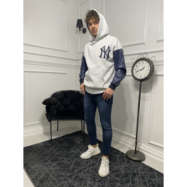 Owersize Kapşonlu Uzun Kollu Sweatshirt 