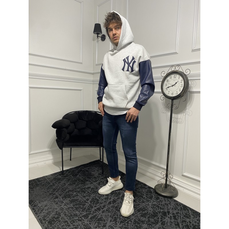 Owersize Kapşonlu Uzun Kollu Sweatshirt 