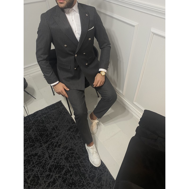 Kruvaze Italyan Kesim Takım Elbise Roma