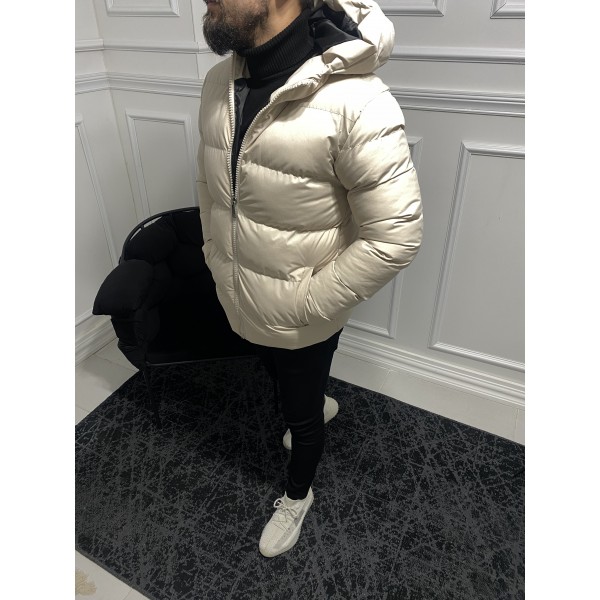 Sisme Mont Kapşonlu Krem 