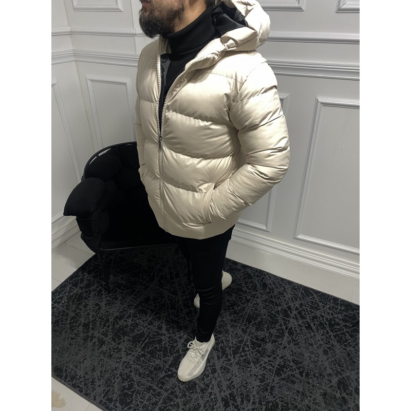 Sisme Mont Kapşonlu Krem 