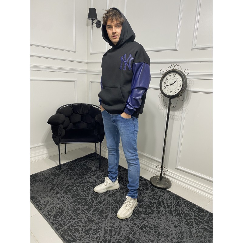 Owersize Kapşonlu Uzun Kollu Sweatshirt